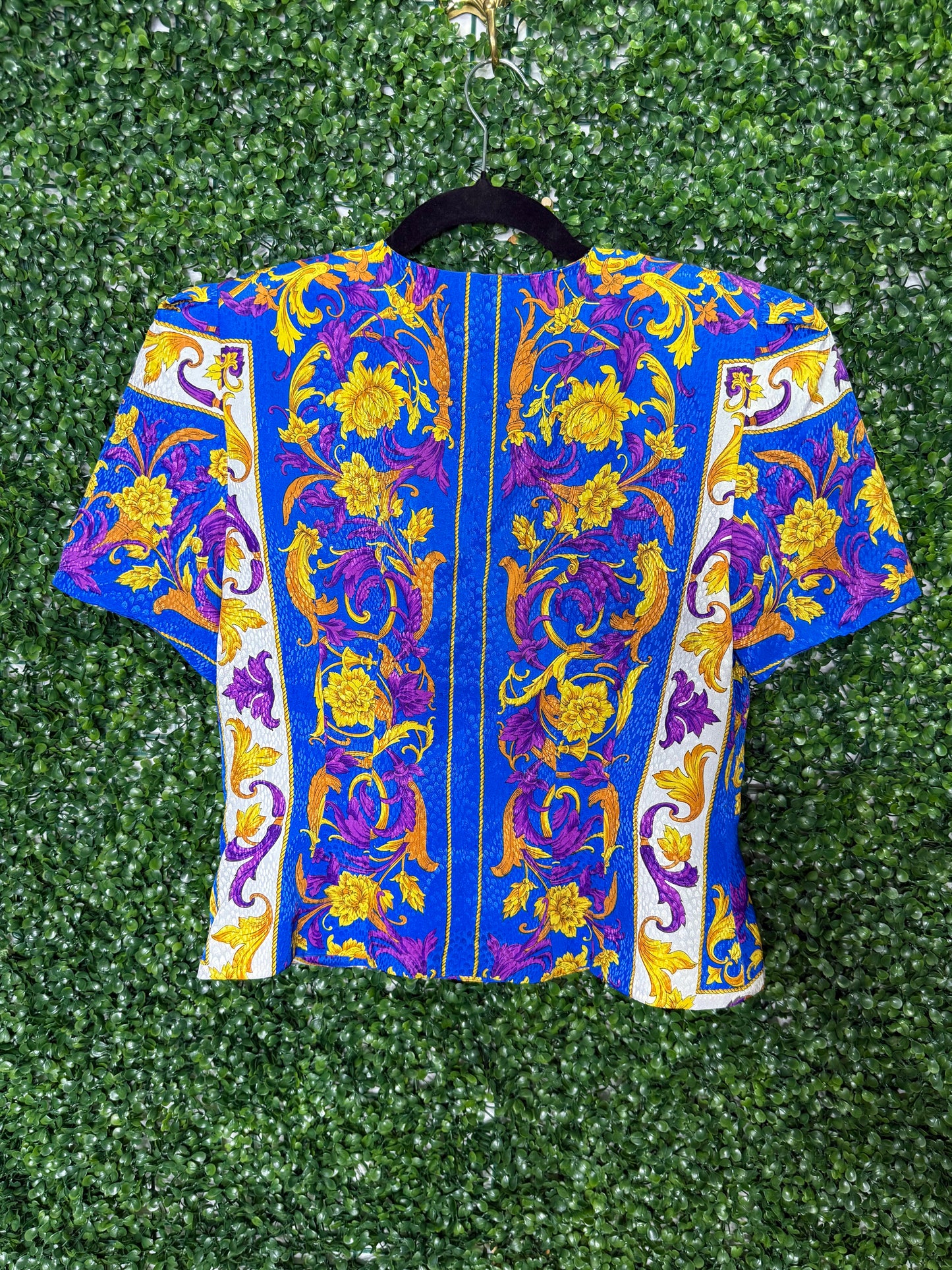Petites For Maggie Vintage Patterned Blouse