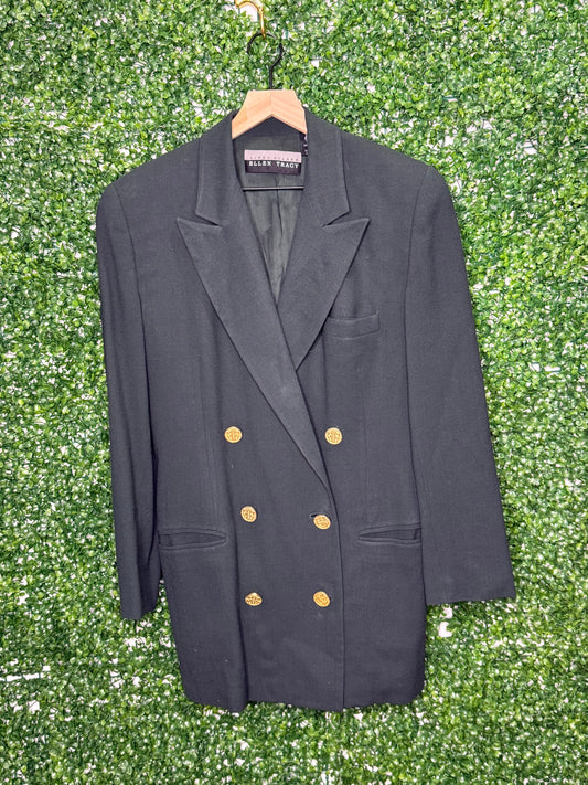 Ellen Tracy Hip Length Vintage Wool Blazer