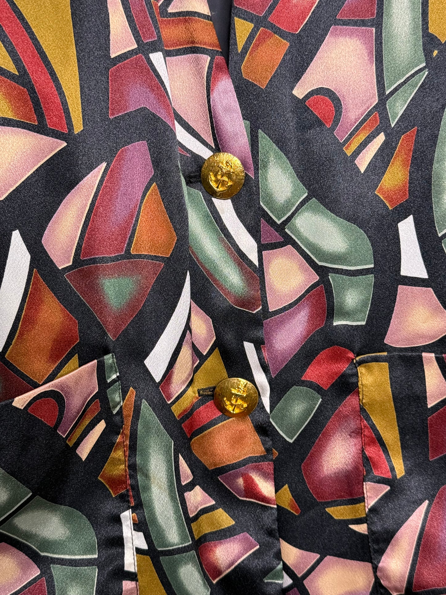 Stained Glass Patterned Blazer