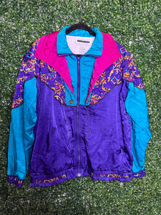 Jennifer Moore Active ware Vintage Windbreaker Set