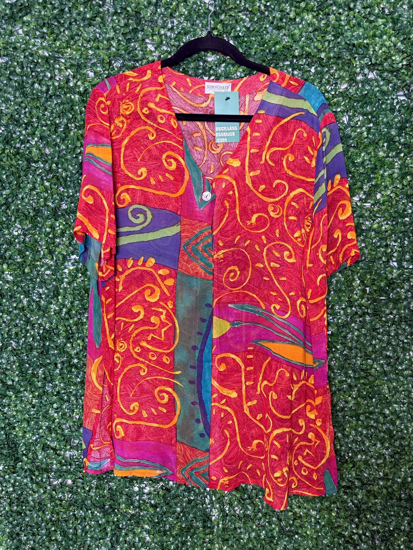Seiden Sticker Blushen Vintage Transparent Button Up