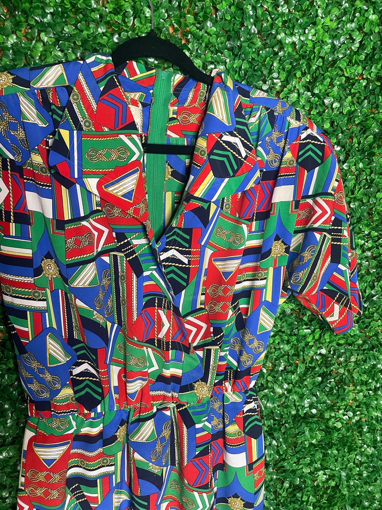 Fink Vintage Worldly Nautical Dress