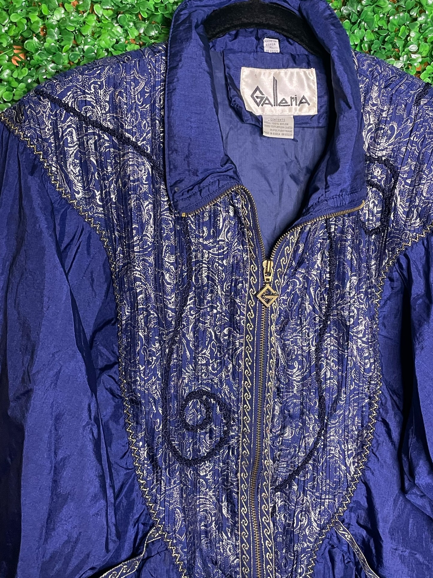 Galleria Vintage Navy Vintage Wind Breaker