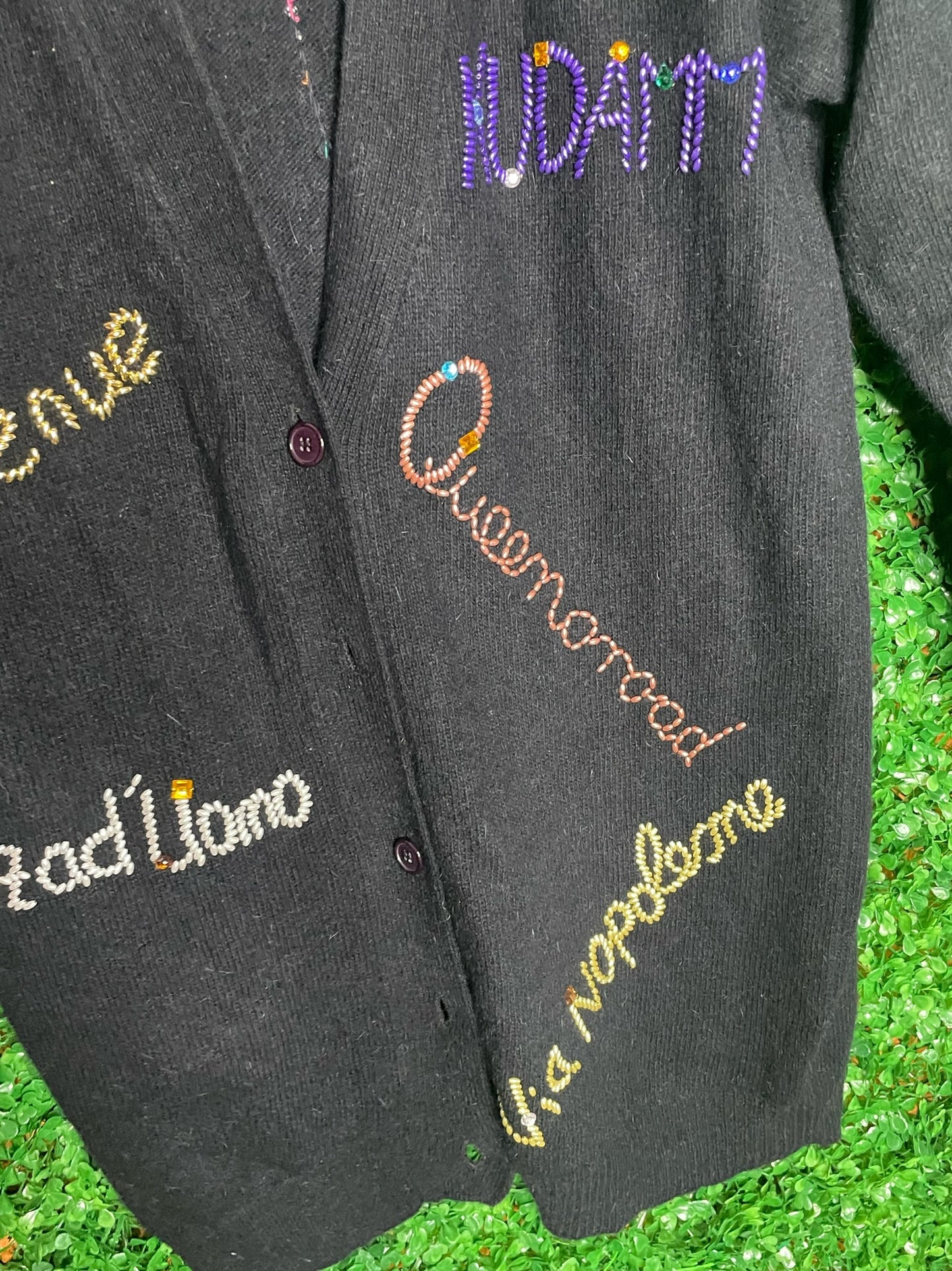Powyniq bluhmod Branded Famous Cities Vintage Cardigan