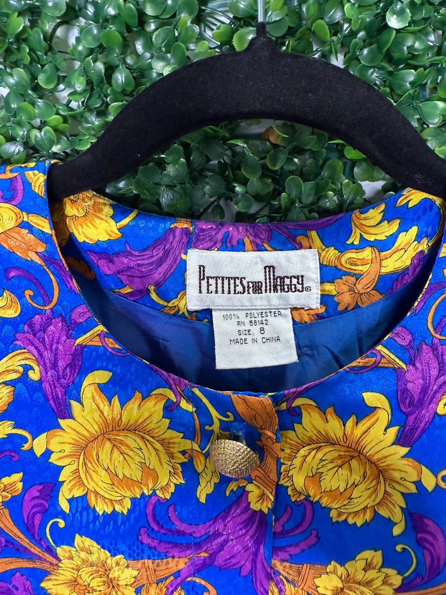 Petites For Maggie Vintage Patterned Blouse