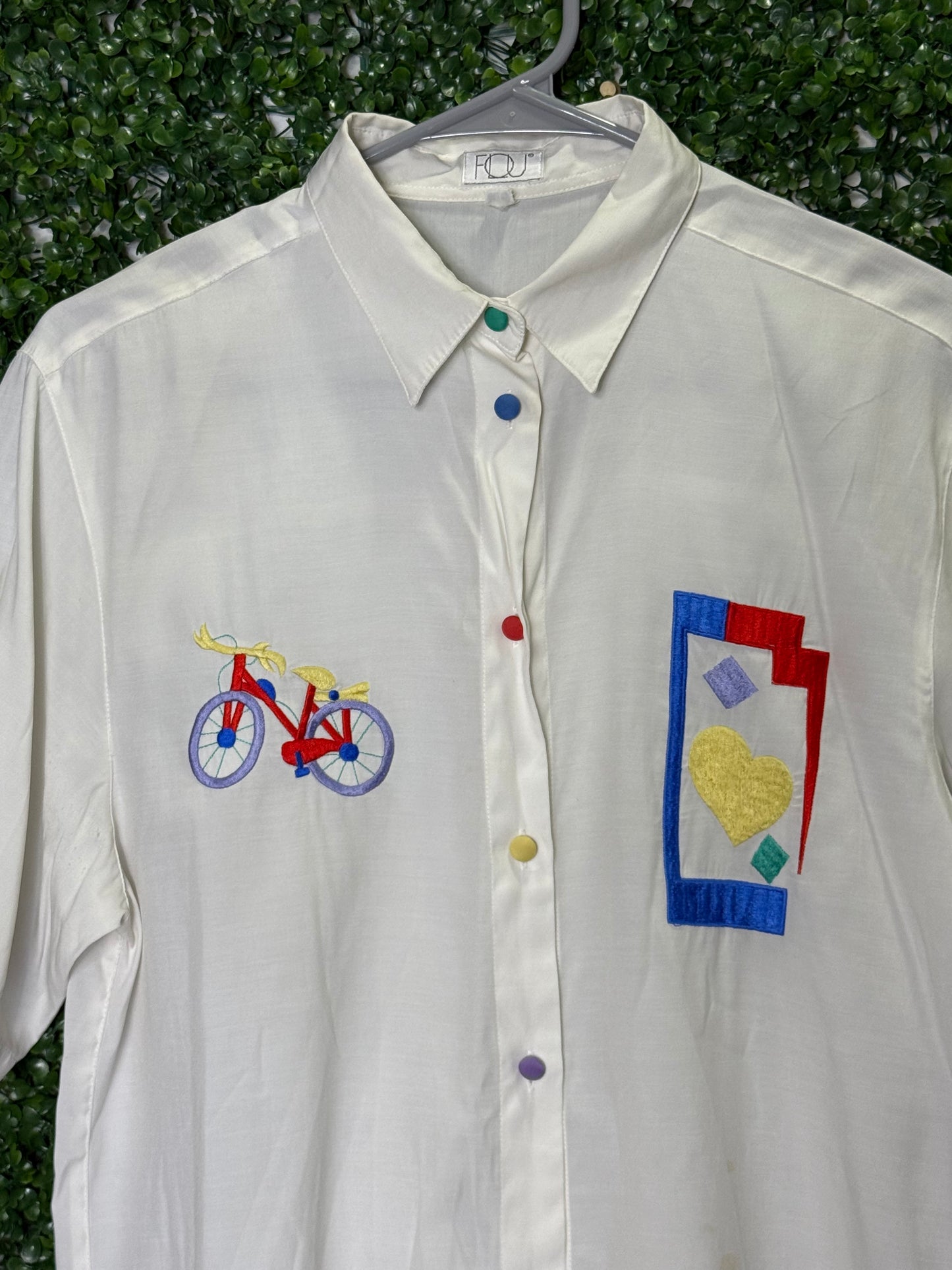 Flou Vintage Short Sleeve Button Up