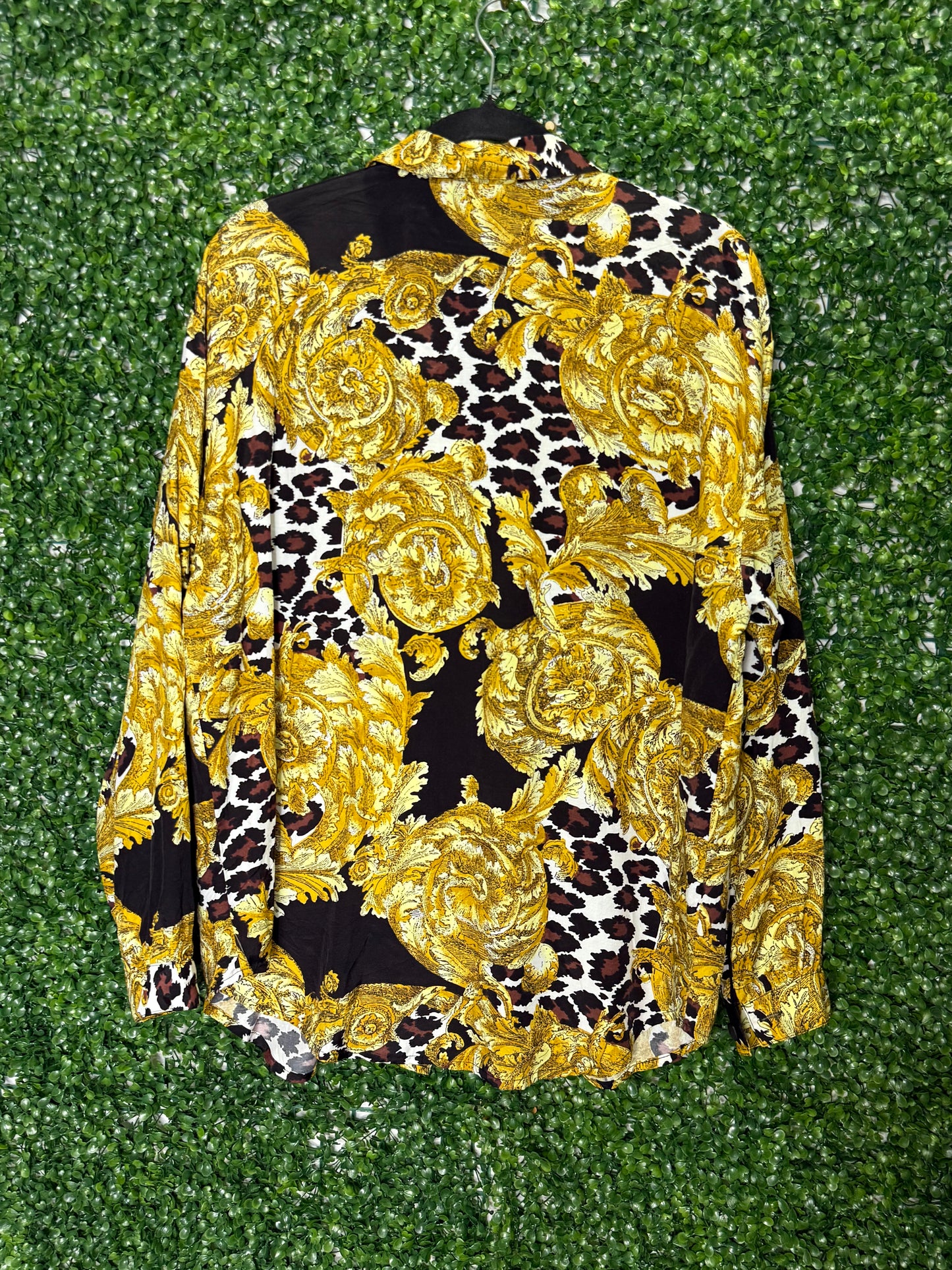 Impressions Vintage Multi Patterned Button Up