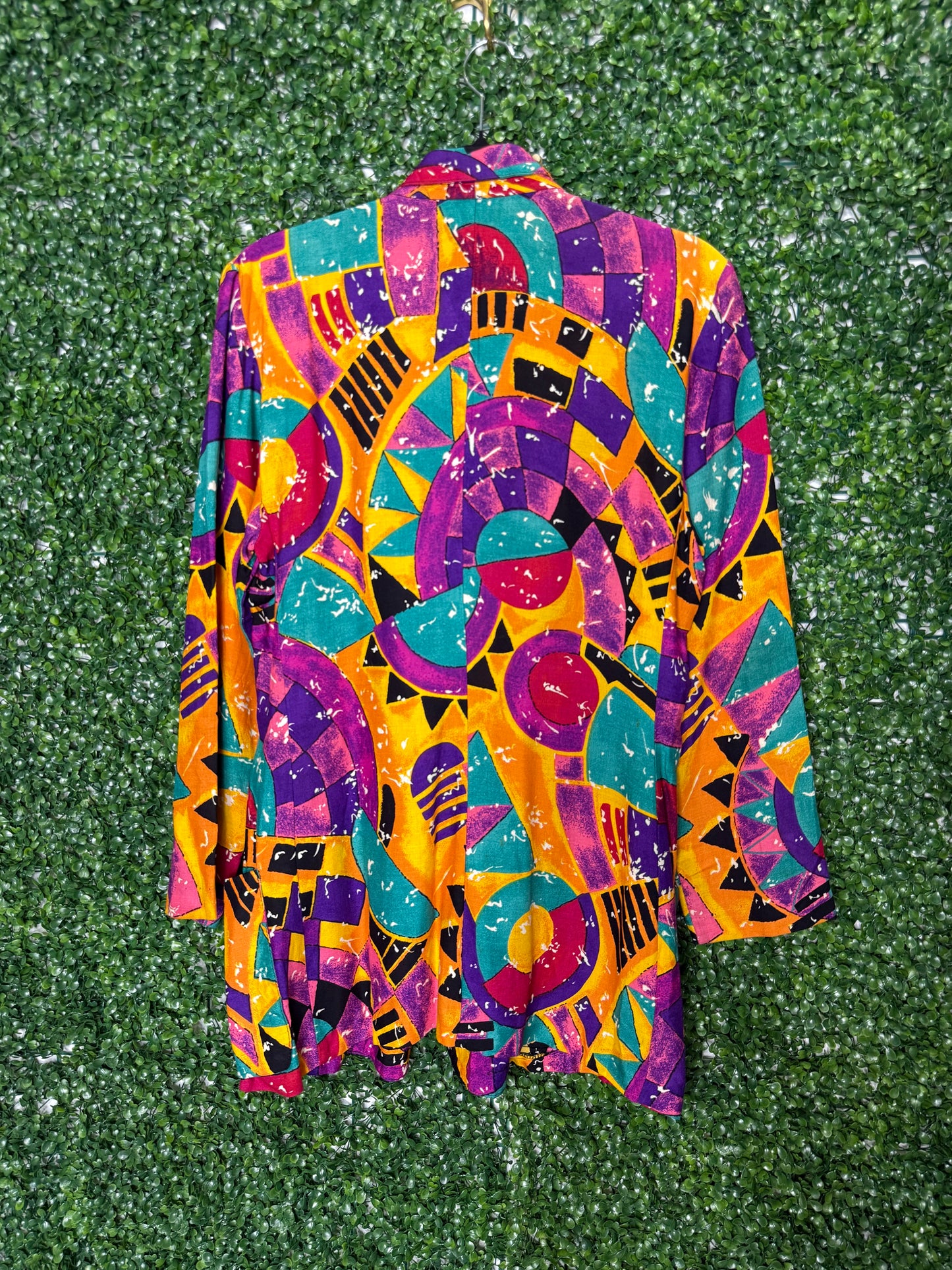 Ellen Figg Multi Patterned Statement Blazer