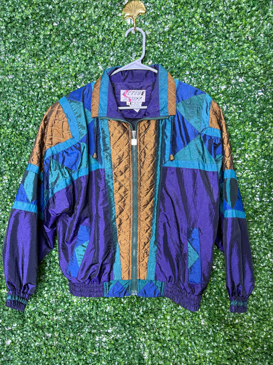 Active Stuff Vintage Blue & Purple Windbreaker