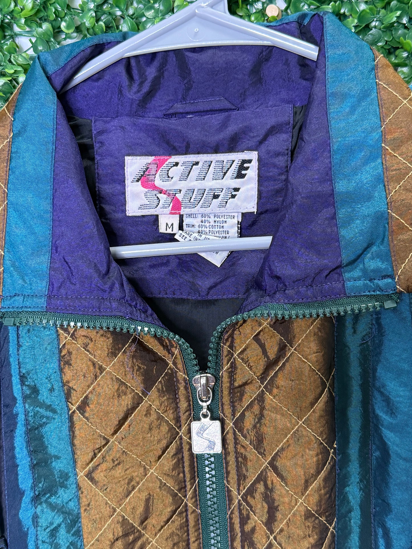 Active Stuff Vintage Blue & Purple Windbreaker