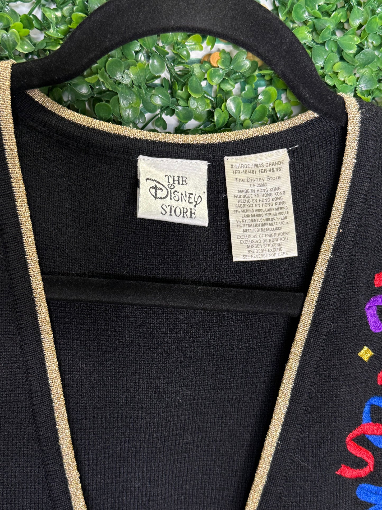 Vintage Disney Store Mickey & Minnie Celebration Sweater Vest