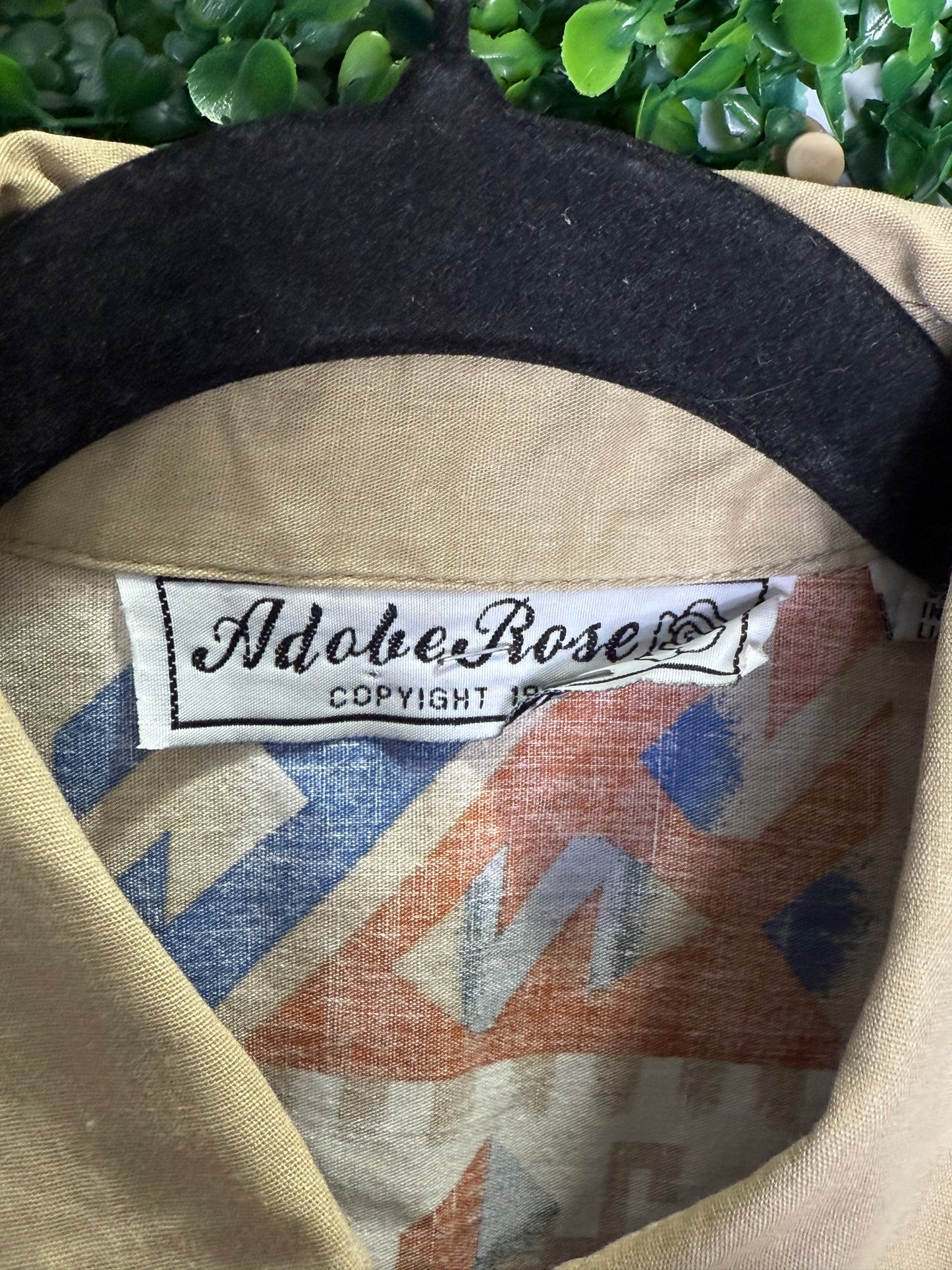 Adobe Rose Aztec Patterned Shirt