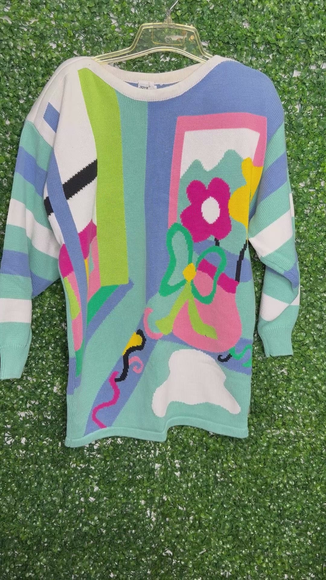 Joye Fun Vintage Colorful Sweater – Reckless Essense